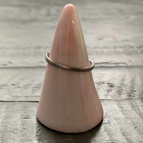 Blue Topaz & Cubic Zirconia Ring - Picture 2 of 3